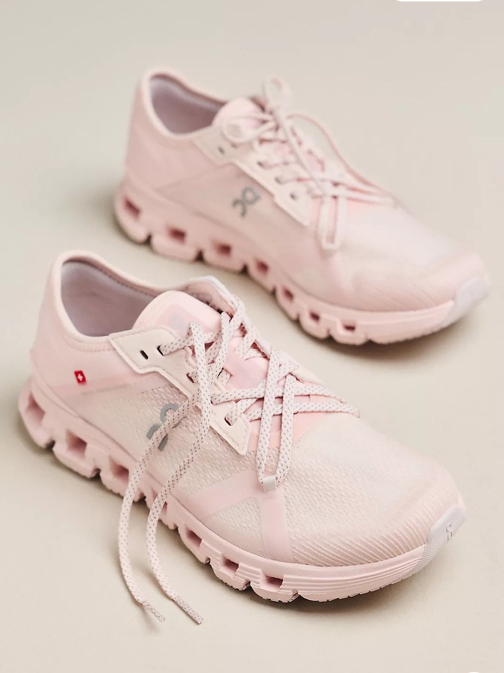 New On Cloud X 4 AD Sneakers Women's Running Shoes Salt/Lily
